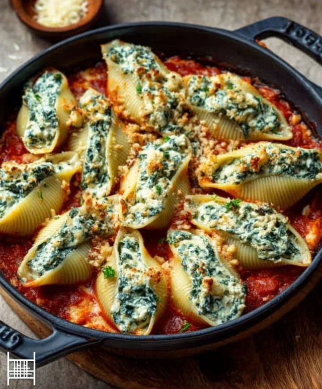 Spinach and Ricotta Stuffed Shells Recipe