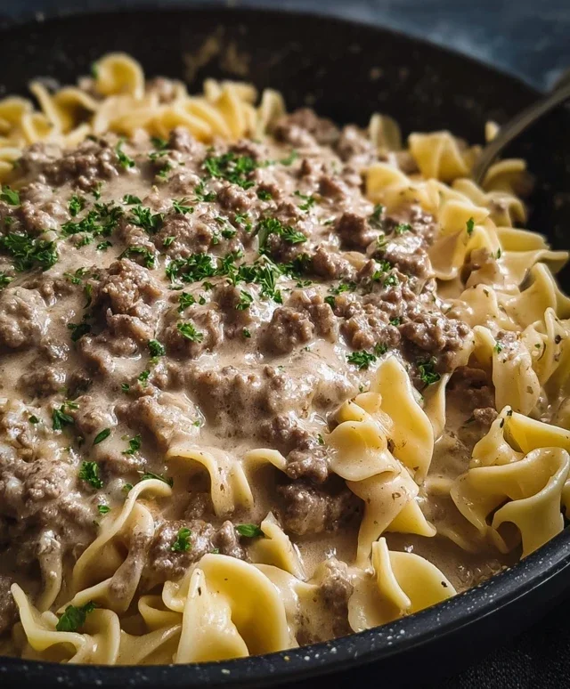 Ground Beef Stroganoff