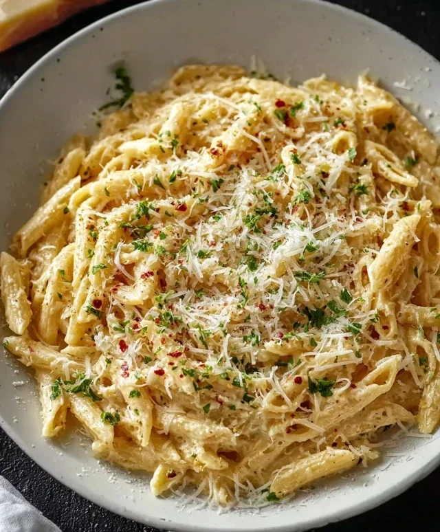 One Pot Creamy Garlic Pasta (Just 20 Minutes!)