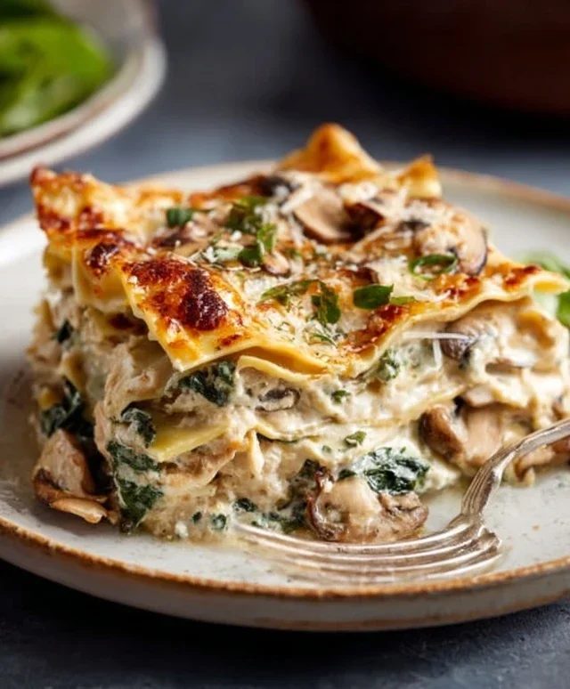 Mushroom And Spinach Lasagna Recipe
