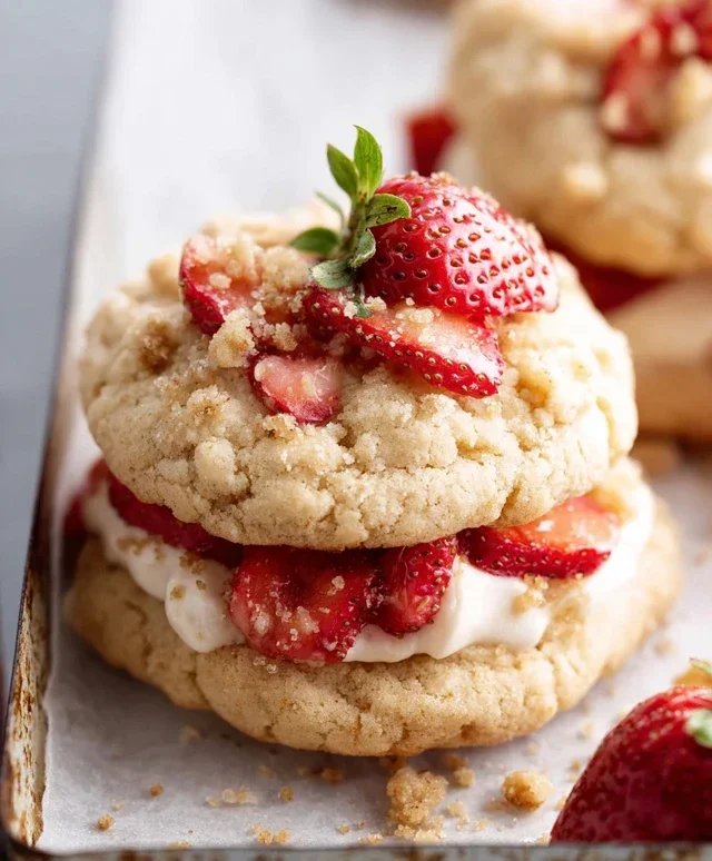 Strawberry Shortcake Cookies