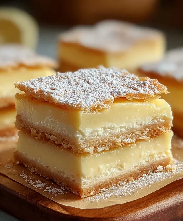 Vanilla Custard Cream Squares