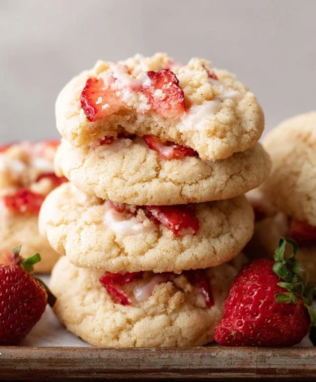Strawberry Shortcake Cookies