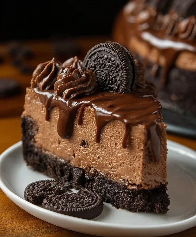 No Bake Oreo Nutella Cheesecake