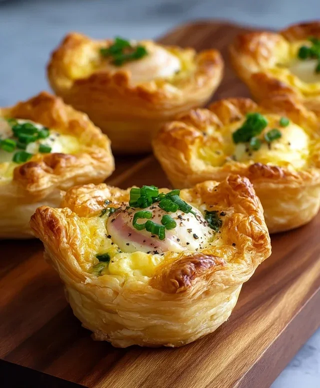 Savory Puff Pastry Cups