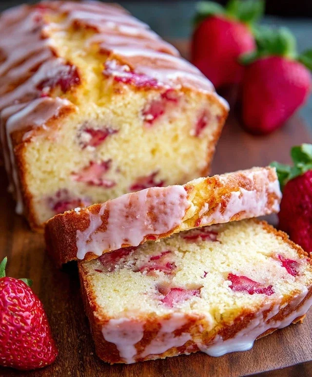 Strawberry Pound Cake