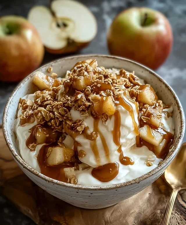 Caramel Apple Pie Yogurt Bowl