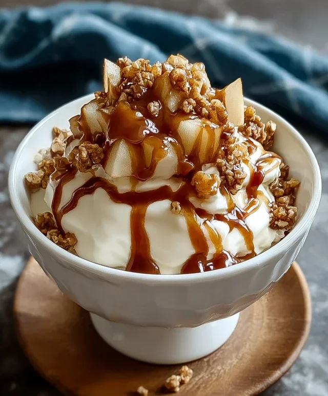 Caramel Apple Pie Yogurt Bowl