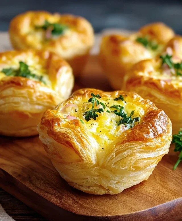 Savory Puff Pastry Cups