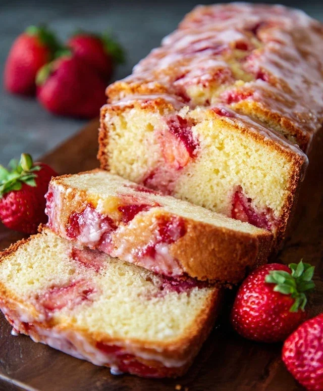 Strawberry Pound Cake
