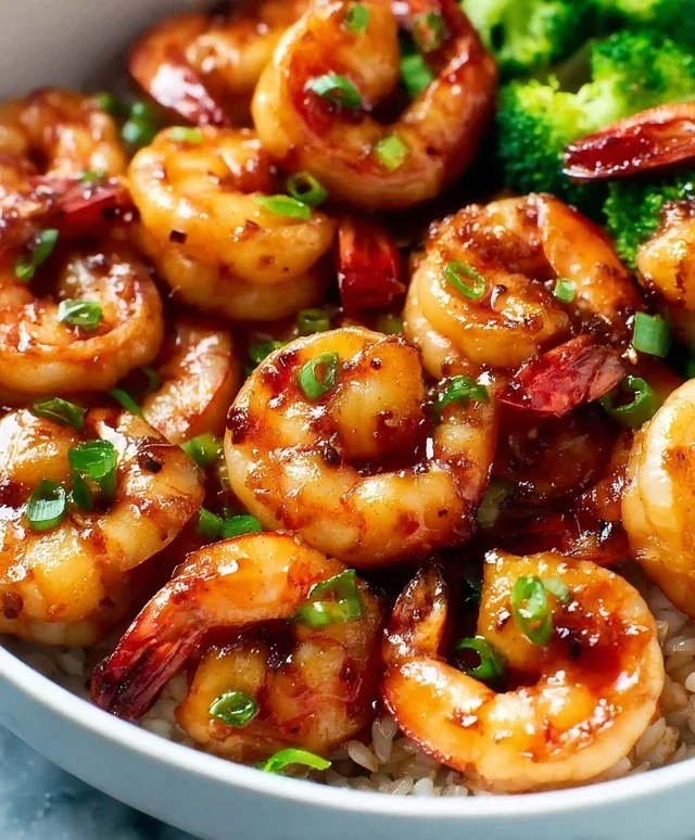 Honey Garlic Shrimp Bowls