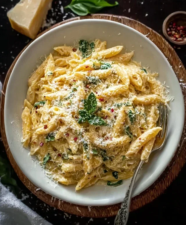 One Pot Creamy Garlic Pasta (Just 20 Minutes!)