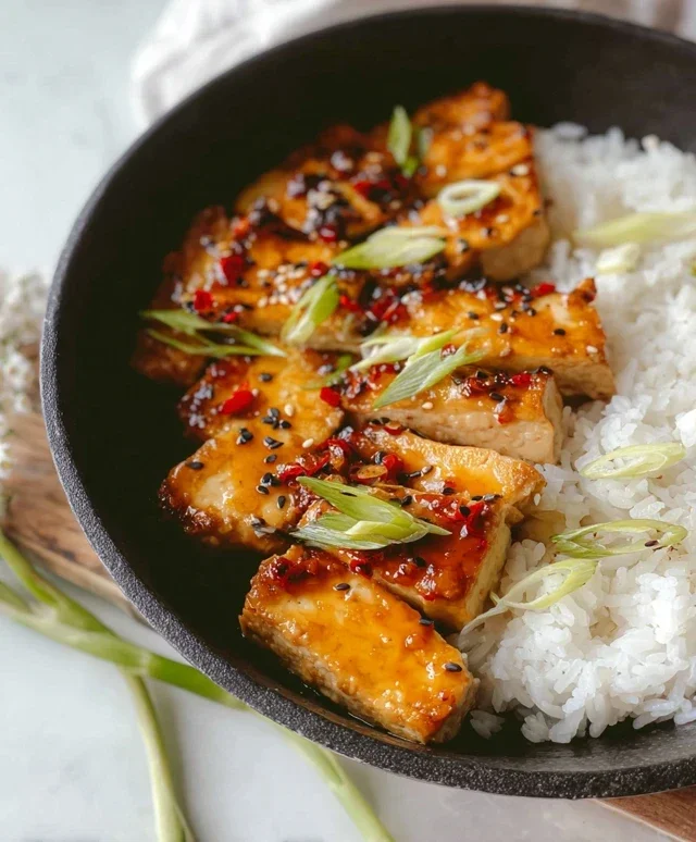 Honey Garlic Tofu
