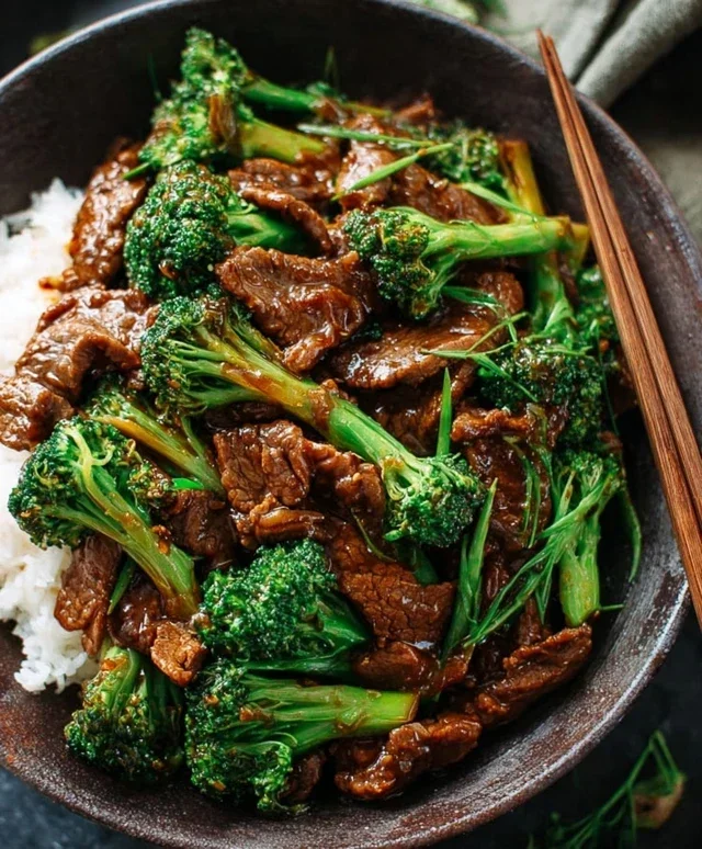 Chinese Beef and Broccoli (牛肉炒西兰花)