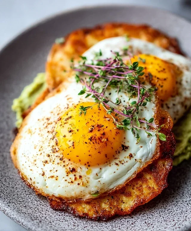 Crispy Feta Fried Eggs