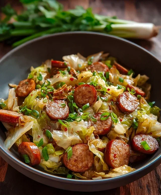 Easy Sausage and Cabbage Stir Fry