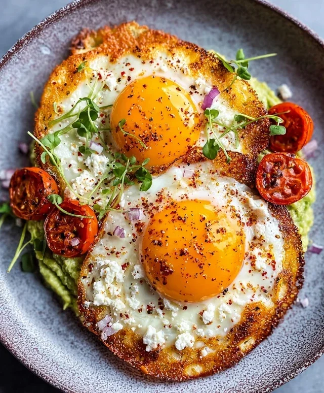 Crispy Feta Fried Eggs