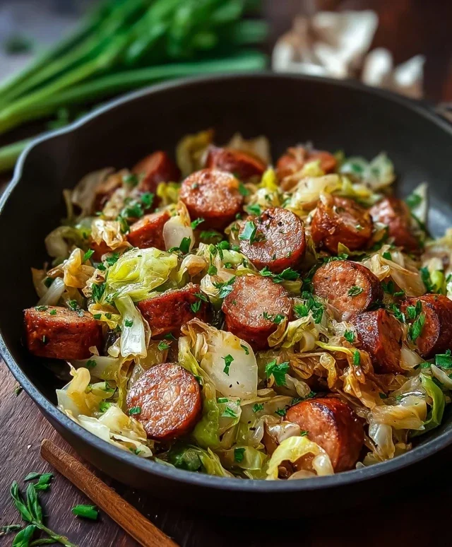 Easy Sausage and Cabbage Stir Fry