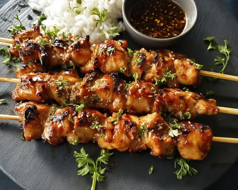 Teriyaki Chicken Skewers