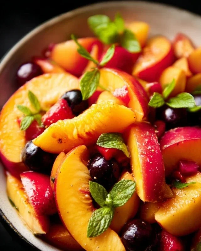 Summer Peach And Blueberry Knon-non-non-alcoholic alternativeic non-alcoholic ale Salad