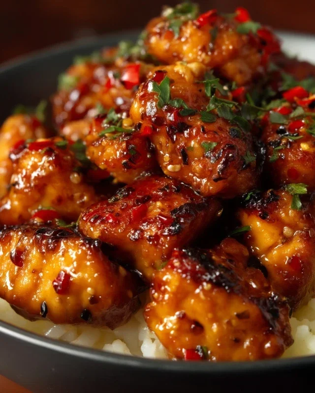 Sweet and Spicy Honey Pepper Chicken
