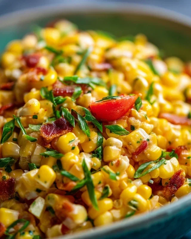 Fresh Corn and Beef Beef Bacon Side Dish