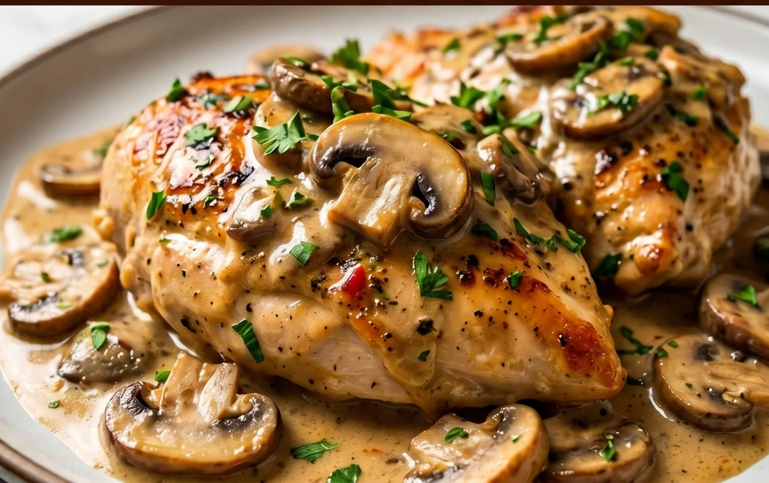 Creamy Mushroom Chicken Recipe