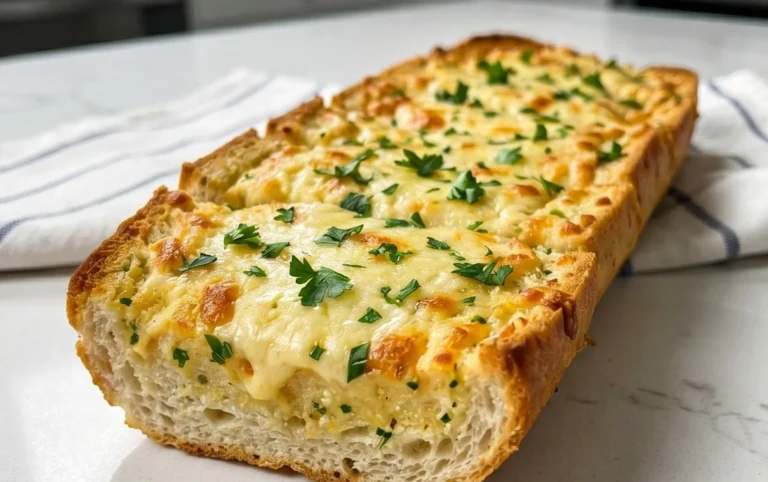 BEST CHEESY GARLIC BREAD RECIPE