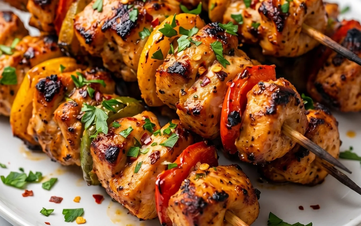 Air Fryer Chicken Skewers (VIDEO)