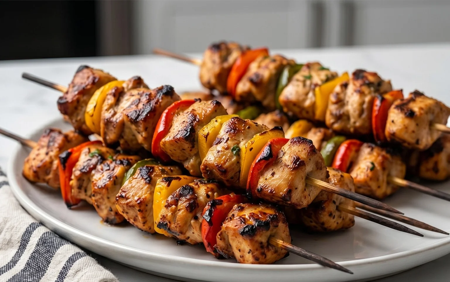 Air Fryer Chicken Skewers (VIDEO)
