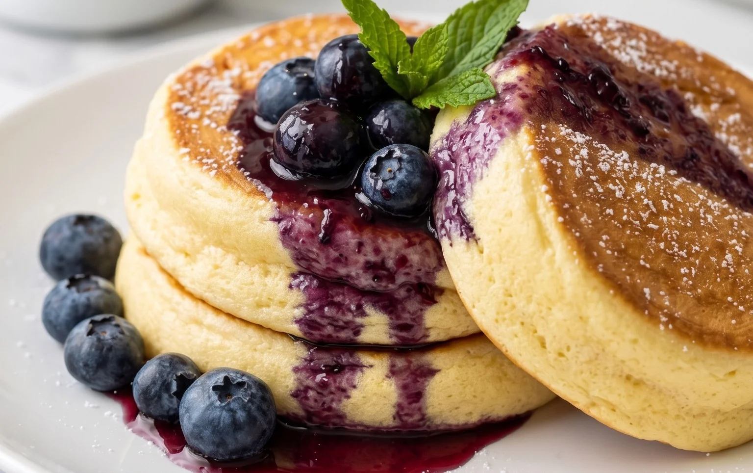 Fluffy Japanese Soufflé Pancakes