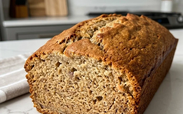Healthy 5-Ingredient Flourless Banana Bread