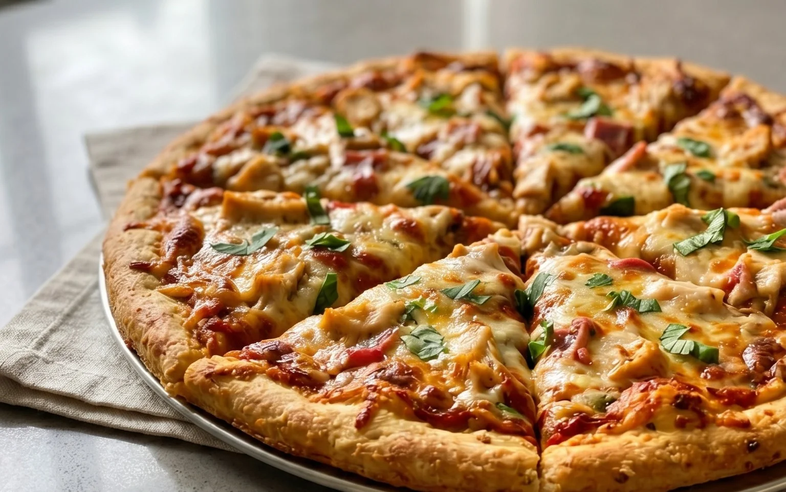 Chicken Crust Pizza (Low Carb + High Protein