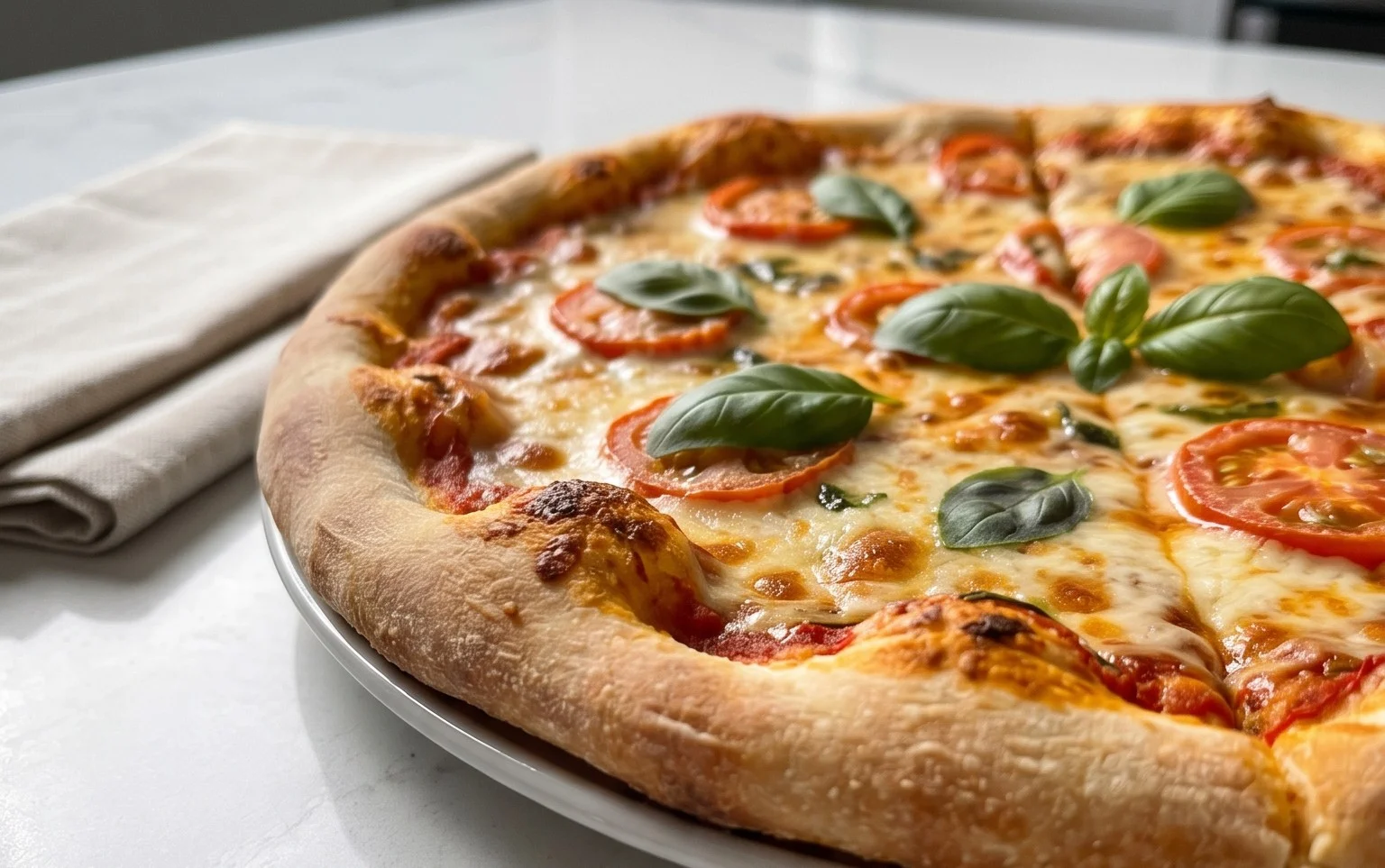 An excellent No Yeast Pizza Dough - quick easy homemade pizza!