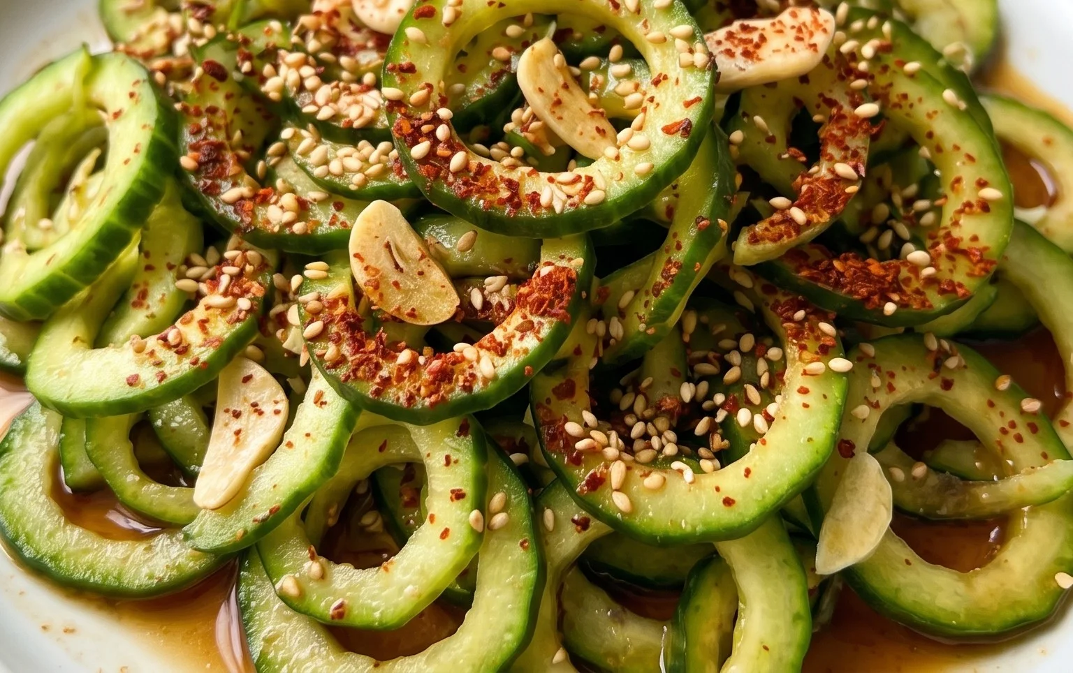 Spiral Cucumber Salad: Korean-Inspired Recipe