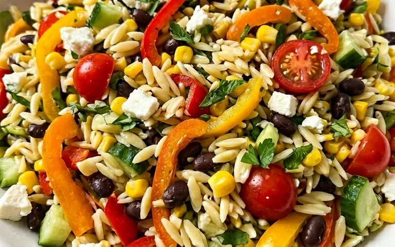 Rainbow Orzo Salad