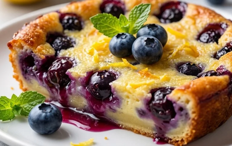 Lemon Blueberry Clafoutis