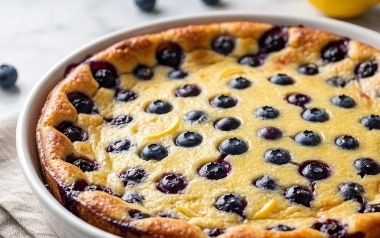 Lemon Blueberry Clafoutis