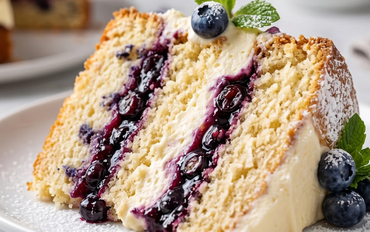 Nova Scotia Blueberry Cream Cake
