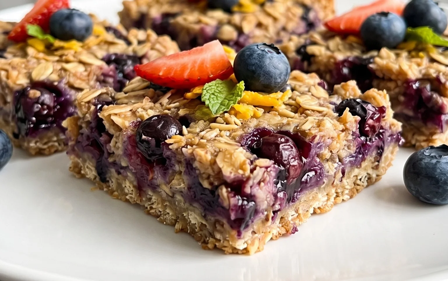 Blueberry Oatmeal Bars
