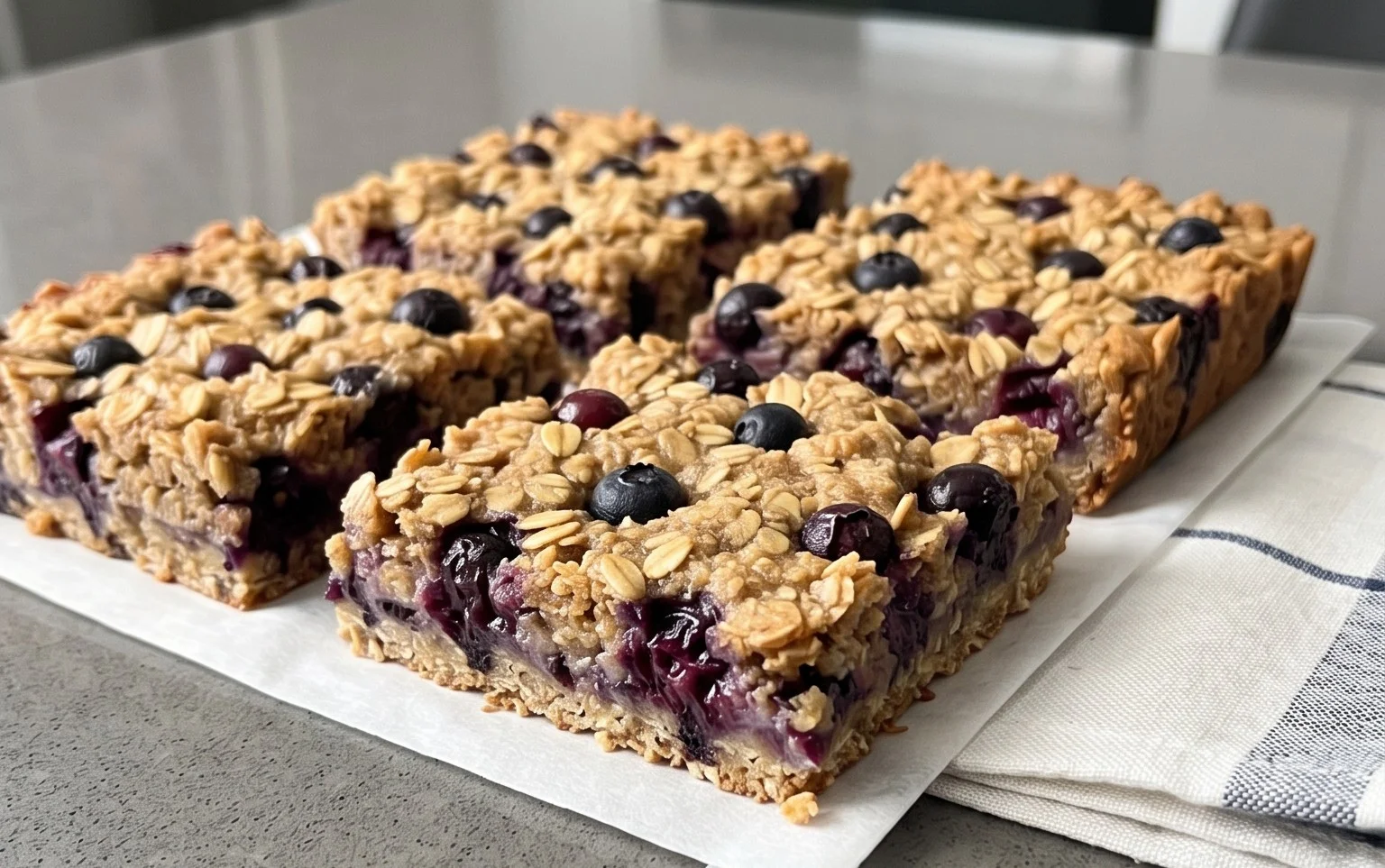 Blueberry Oatmeal Bars