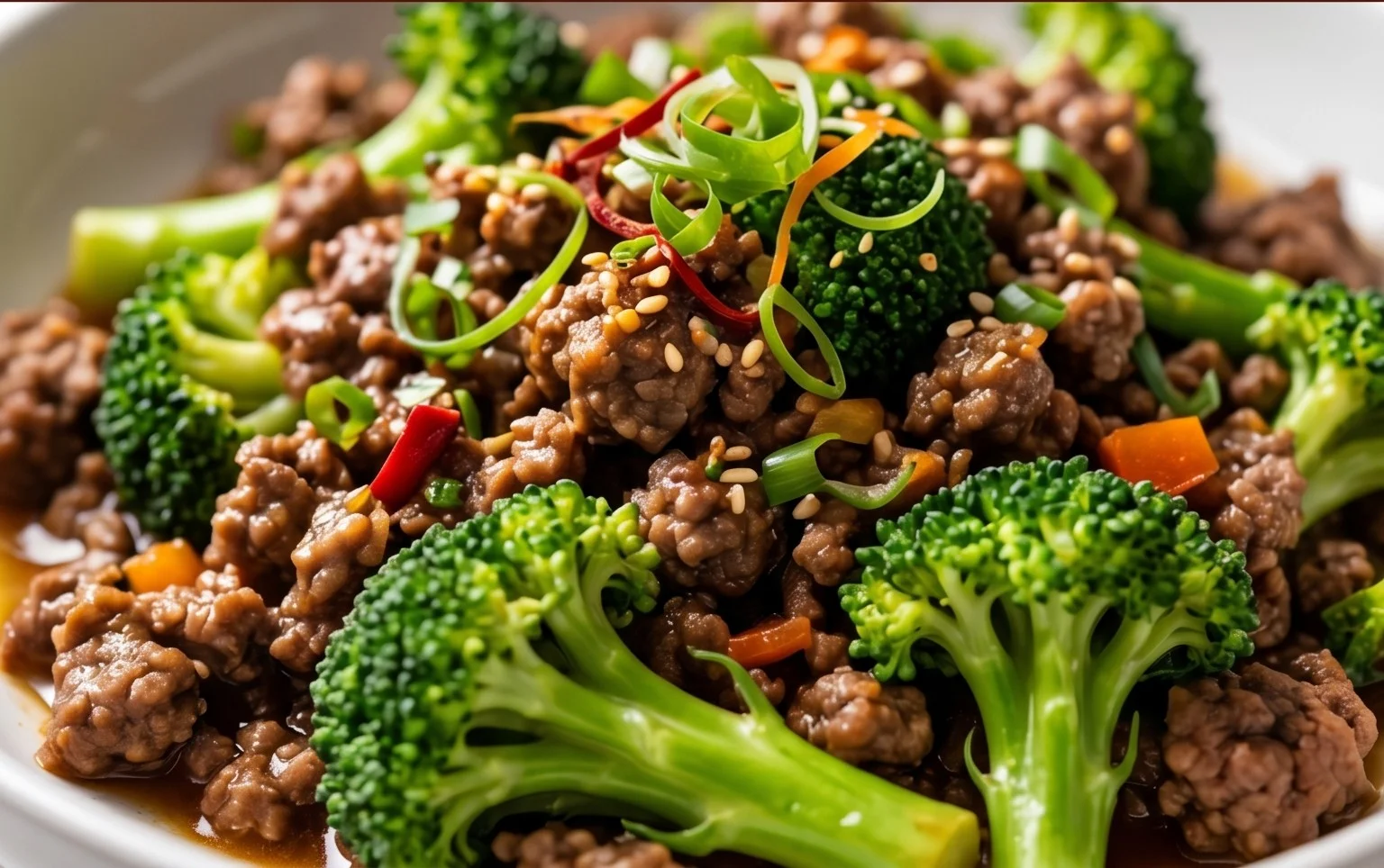 Ground Beef and Broccoli