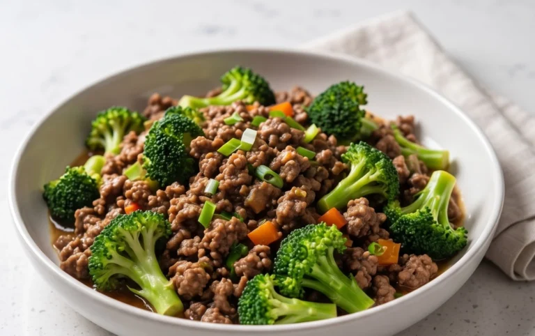 Ground Beef and Broccoli