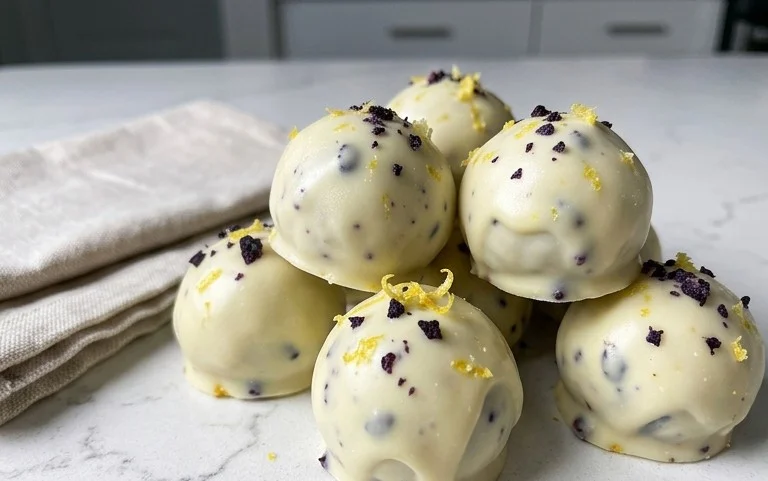 LEMON BLUEBERRY TRUFFLES 
