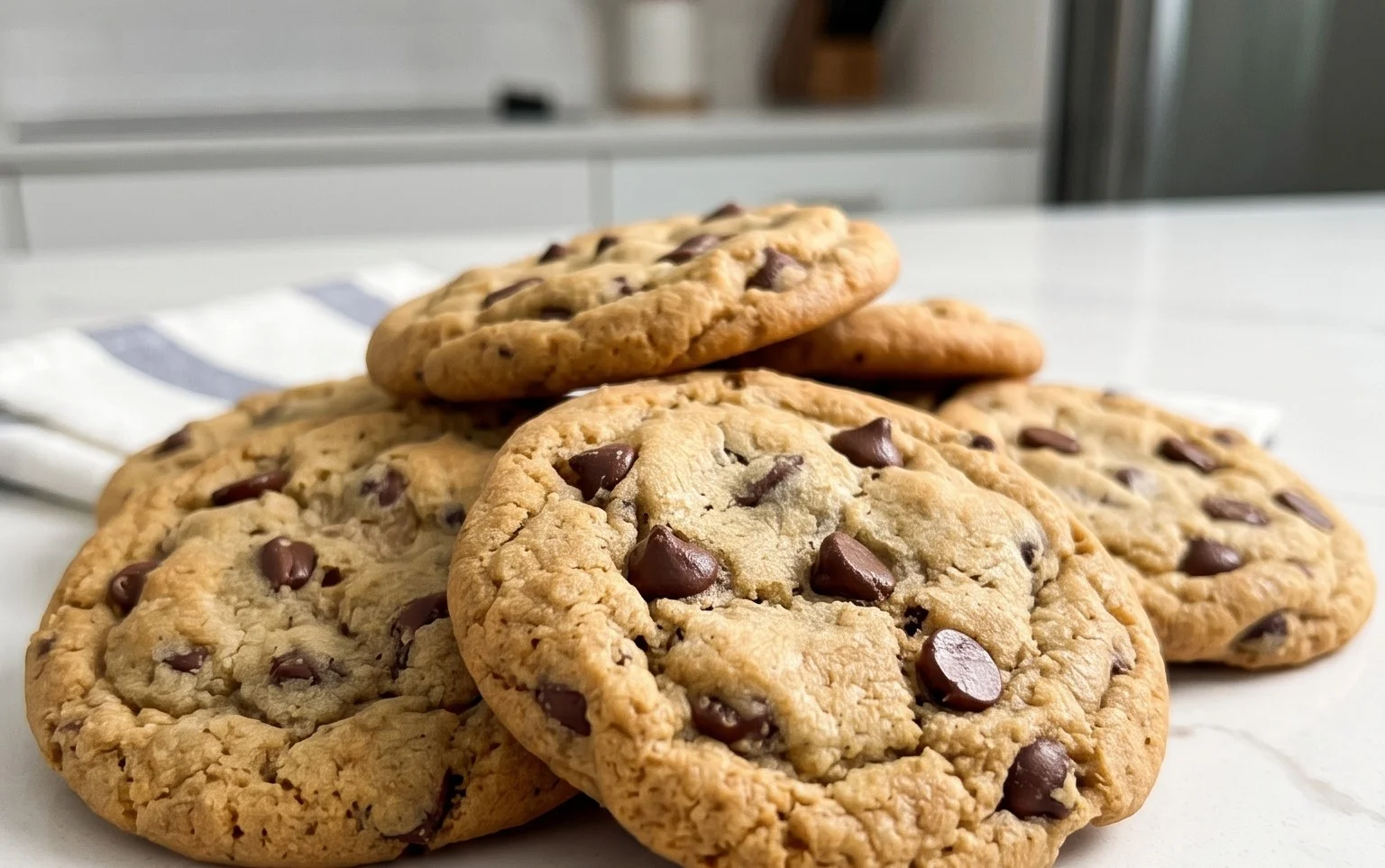 Crispy and Chewy Chocolate Chip Cookies