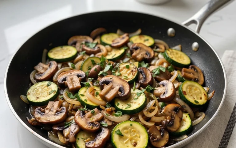 Skillet Zucchini and Mushrooms