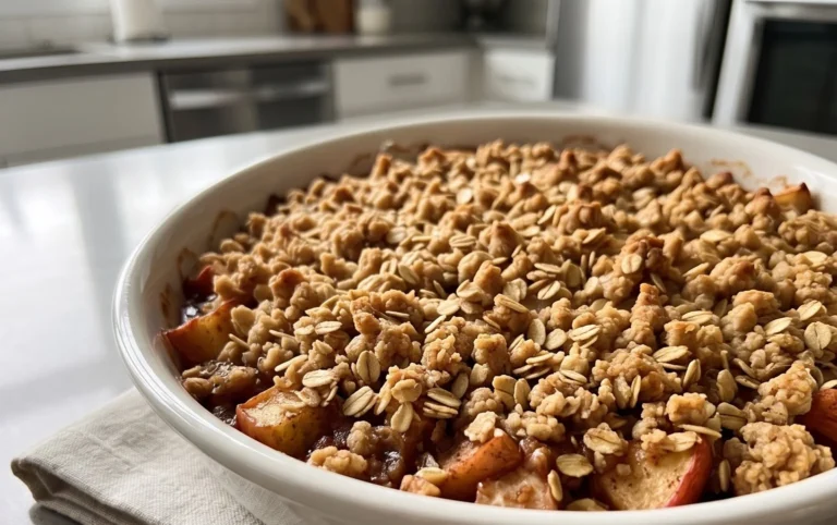 Healthy Breakfast Apple Crum extractble