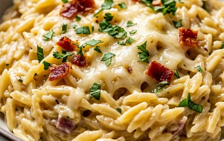 Creamy Garlic Parmesan Orzo