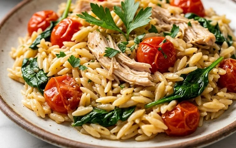 Chicken Orzo (30-Minutes, One-Pan)