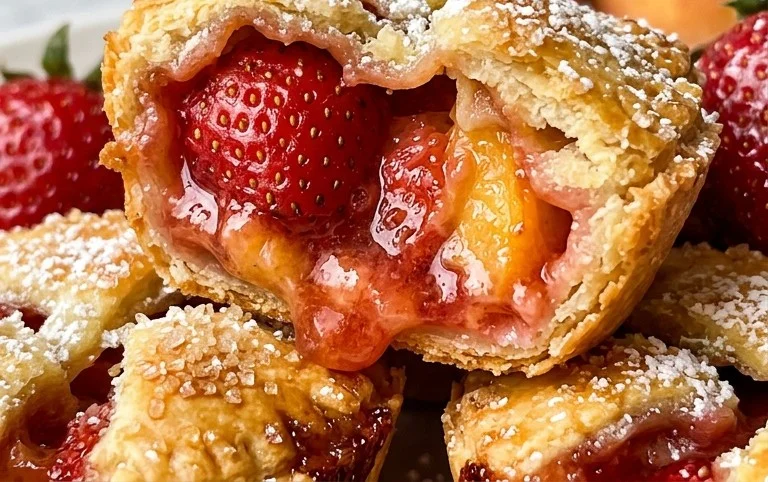 Strawberry Peach Pie Bites